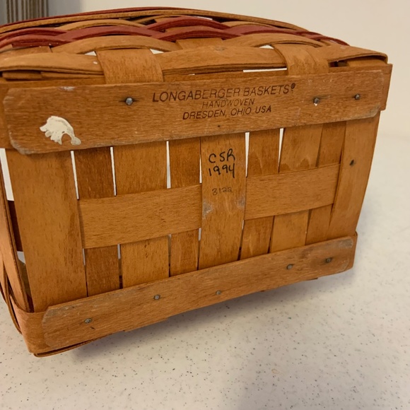 Vintage Longaberger 1994 Mother's Day 8" Small Basket - Picture 9 of 12